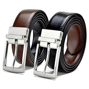 ZORO Men’s Vegan Leather Reversible Belt for Men