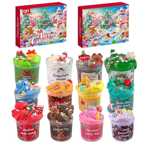Schleim-Adventskalender 2025 Butter-DIY-Set Weihnachtsgeschenke...