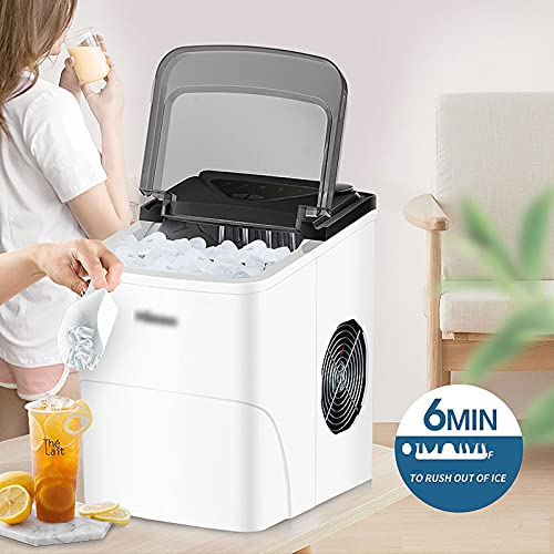 Fabricadora de hielo eléctrica portátil CLoxks de mostrador compacta miniatura 4