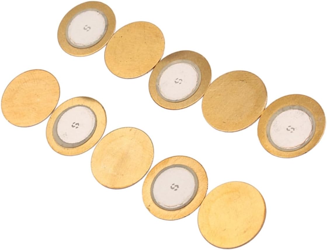 30pcs Piezo Buzzer Film Gasket Piezoelectric Disc for Guitar Pickup Diameter for Acoustic Instruments