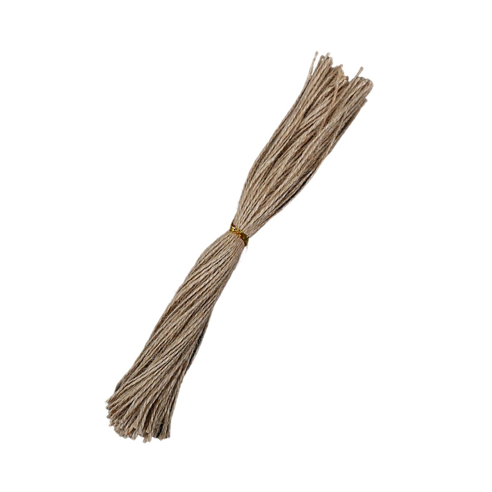 1.5mm Fine Jute Twine Packing String Gift Wrapping Cord 328 ft for Crafts, Gift Wrap, Cards, Packaging Tags, Present Wrapping Rope- Brown