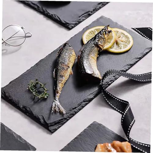 Platos KALLORY de pizarra negros x2 antitermicos miniatura 4