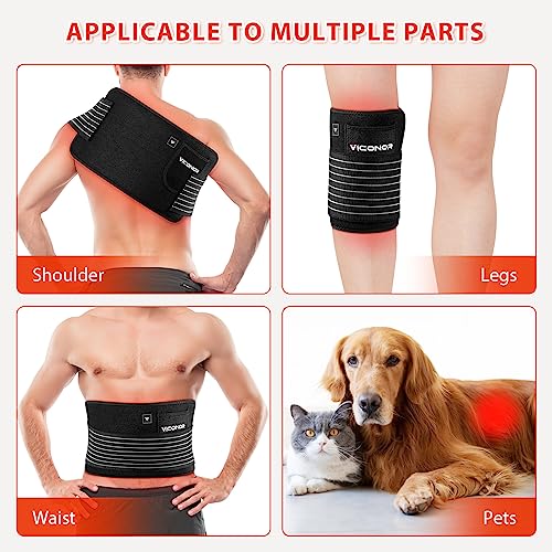 Image of Red Light Therapy Belt for Body Comfort - APP-Controlled Wearable Dual Power Modes, Ideal for Women (Black4)