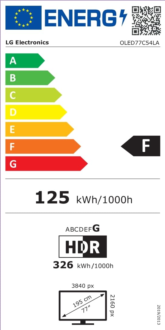 LG OLED55C54LA TV 55 Zoll (139 cm) 4K OLED evo AI TV (α9 Gen8 4K AI Prozessor, webOS 25, 120Hz (VRR bis zu 144Hz)) [Modelljahr 2025] [Energieklasse F]