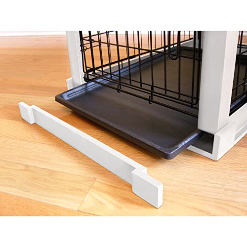 zoovilla White Dog Cage with Crate Cover, Dog Kennel Medium - Image 5