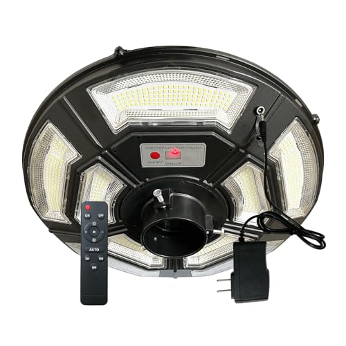 Locontifni Outdoor Lamp Post Light with Motion Sensor, Solar Powered,