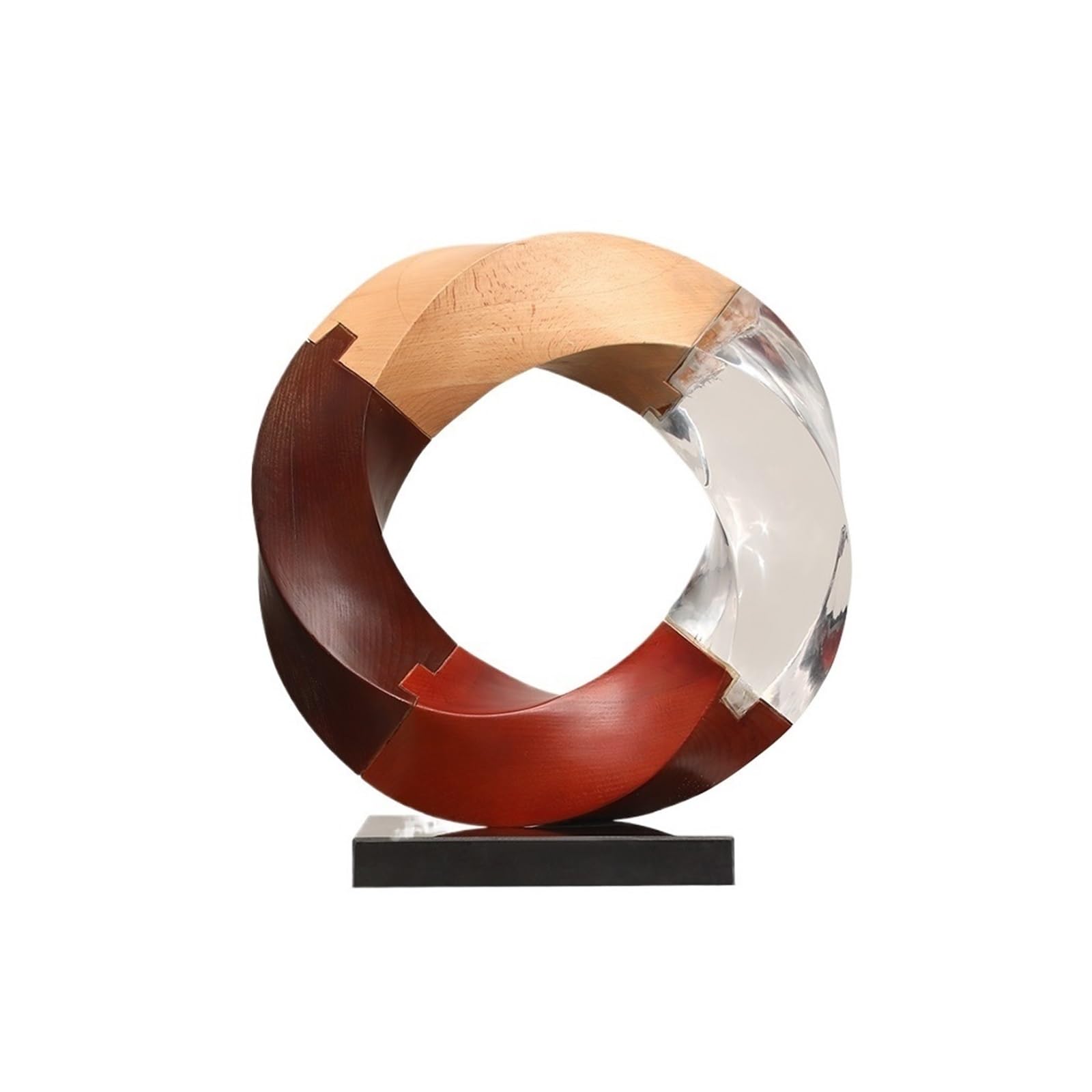 XYJIAOU2026 Desktop Figurines Round Entryway Decorative Ornament Modern Abstract Item Art Sculpture