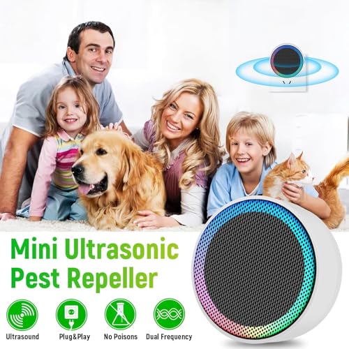 Image of Ultrasonic Pest Control Repellent 2026 Upgraded,Mice Traps Indoor Plug in,Electronic Mouse Repellent Devices for Mouse,Rodent,Roach,Mice,Mosquito,Spider,Rat Repellent for Home,Kitchen,Ivory-2 Pack