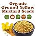 Food to Live Organic Ground Yellow Mustard Seeds, 8 Ounces – All-Natural, Vegan Spice for Flavorful Cooking and Seasoning, Non-GMO, Kosher, Bulk