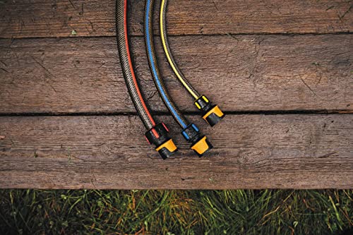 Fiskars hose connector, universal size, diameter 13-15 mm (1/2 - 5/8"), SoftGrip contact points, 30 g, black/orange/blue, STOP, 1027079 - Image 4