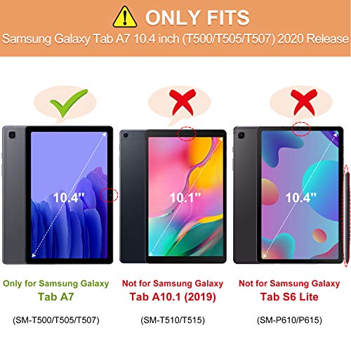 Infiland Galaxy Tab A7 10.4 2020 Case, Multiple Angles Protective Case Cover Compatible With Samsung Galaxy Tab A7 10.4-Inch Model Sm-T500/T505/T507 2020 Tablet [Auto Wake/Sleep], Black #TOP1