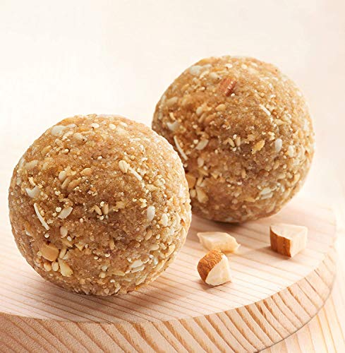 Image of WOW Laddus - WOW Quartet Laddus | 440 Grams Pack of 12 | Infused with Pure Ghee | Nutritious & Healthy Tasty Laddoo Gift Pack | Natural Jaggery Sweetened | No Added Preservative