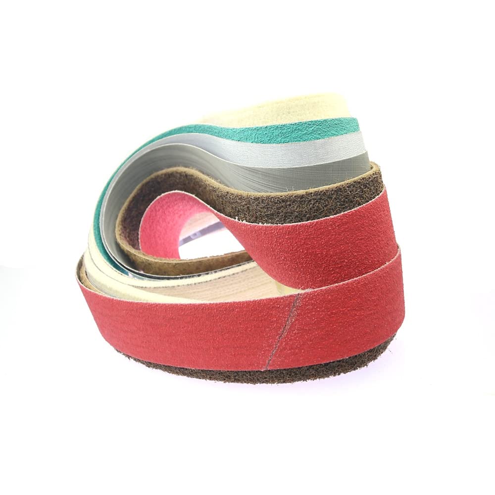 533/686/915/1220/1600/1829/2000 * 50 mm Schleifband for Schleifen und Polieren von Edelstahl und Hartmetall, 1 Stück (Farbe: Rot P240, Größe: 1220 x 50 mm)(Dry P1200,2000x50mm)