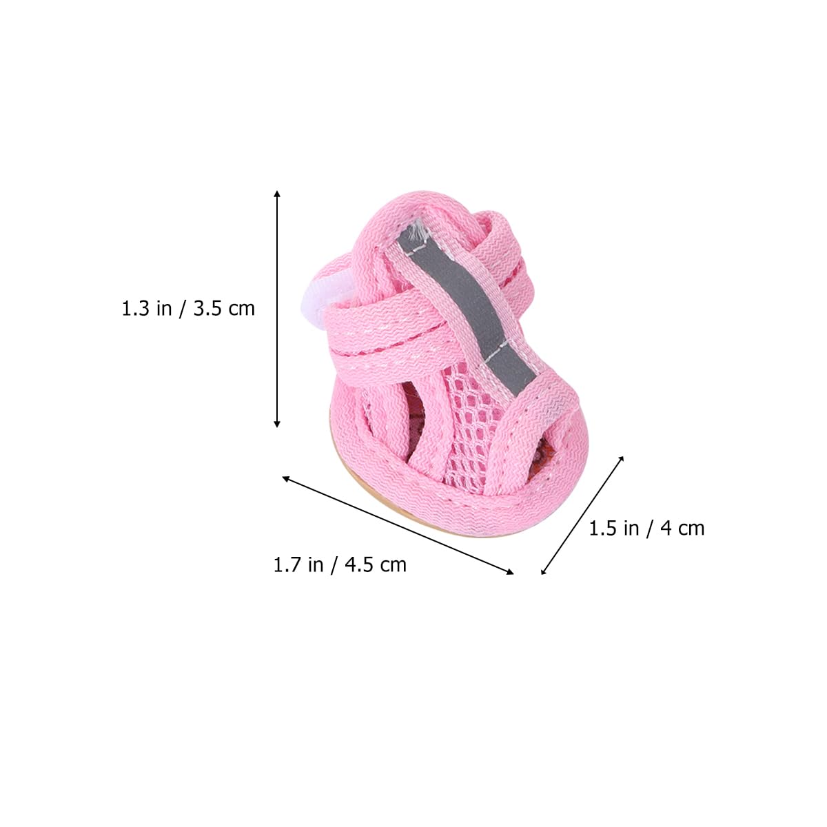 Pet Supplies Lot de 4 bottes respirantes pour chien de petite, moyenne et grande taille - Chaussures pour chiens de petite taille - Chaussures pour chiens de petite taille - Chaussettes à volants
