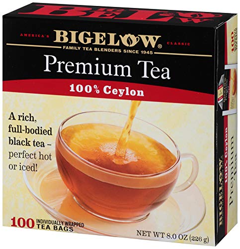 Bigelow 100 Count Premium Blend Black Tea (Case Of 10), Contains 1,000 Total Individually Wrapped Tea Bags, Full Caffeine #TOP2