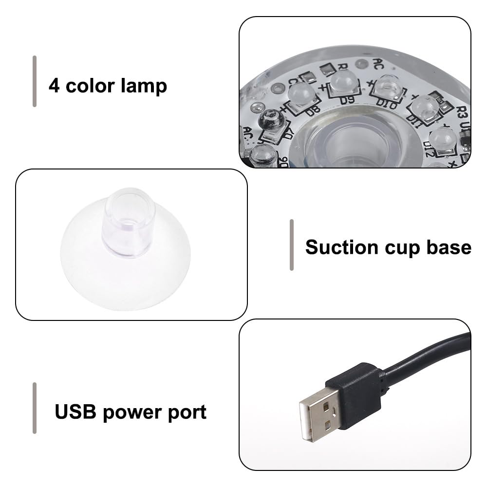 Unterwasser LED Licht - RGB Aquarium Beleuchtung Mit Saugnäpfen