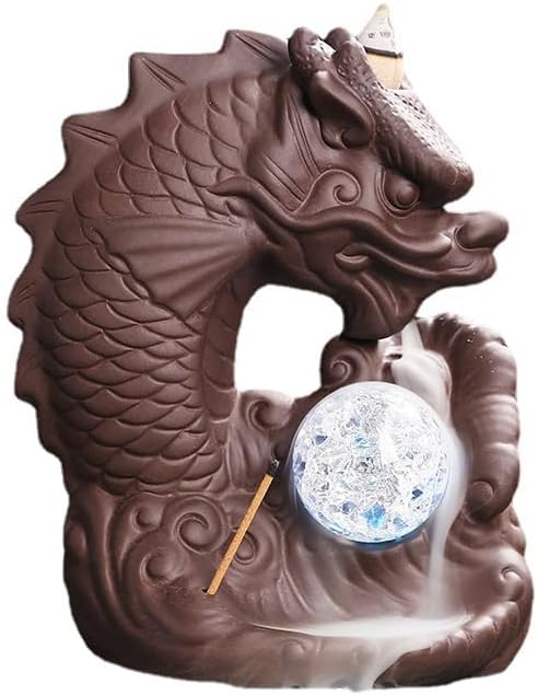 Incense Holder Creative Backflow Incense Burner Agarwood Aromatherapy Furnace Home Decoration Ceramic Incense Fountain Burner Backflow Incense Burner