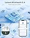 XIAOWTEK Wireless Earbuds, Bluetooth 5.4 Headphones with 50H Playback, Deep Bass Stereo Ear Buds Clear Calls with LED Power Display, Light Green