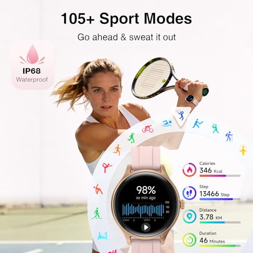36% Off Fitpolo Smart Watch for Women with Bluetooth Call - Image 5