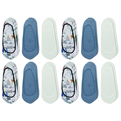 Image of Sperry Women's Microfiber No Show Liner Socks - 3 Pair Pack - Lightweight Casual Micro Liners