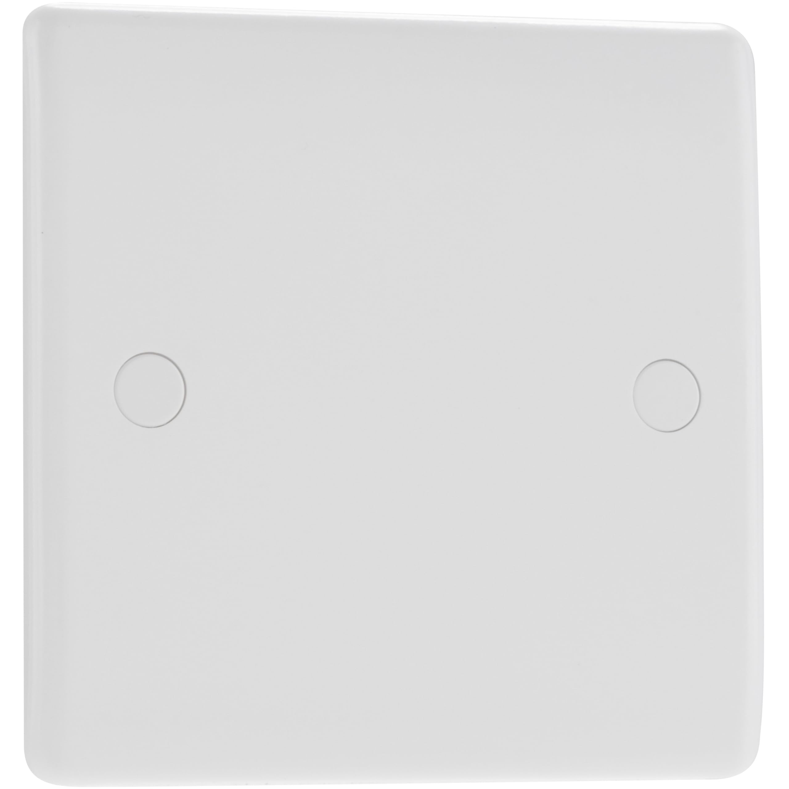 BG Electrical Single Blank Plate, Unused Electrical Connection Cover, Round Edge, Nexus 800 Series, White Moulded, 894