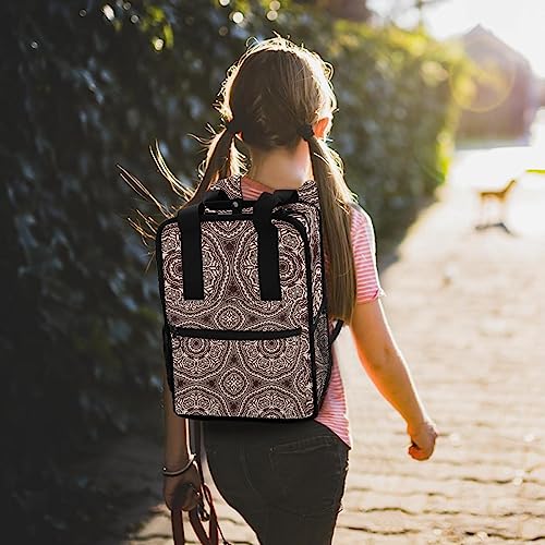 Sac à dos pour garçons imprimé psychédélique marron multicolore - 7