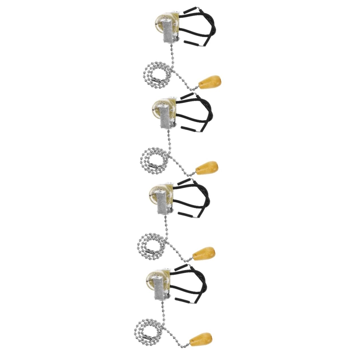 Interruptor de tirón HOMSFOU para lámparas de techo pack de 4 cadenas de luz duraderas 8