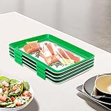 Photo Gallery judemii set di 4 vassoi verdi per conserve, contenitori sigillanti, riutilizzabili, impilabili per conservare frutta, pane, snack, pesce Photo Gallery judemii set di 4 vassoi verdi per conserve, contenitori sigillanti, riutilizzabili, impilabili per conservare frutta, pane, snack, pesce