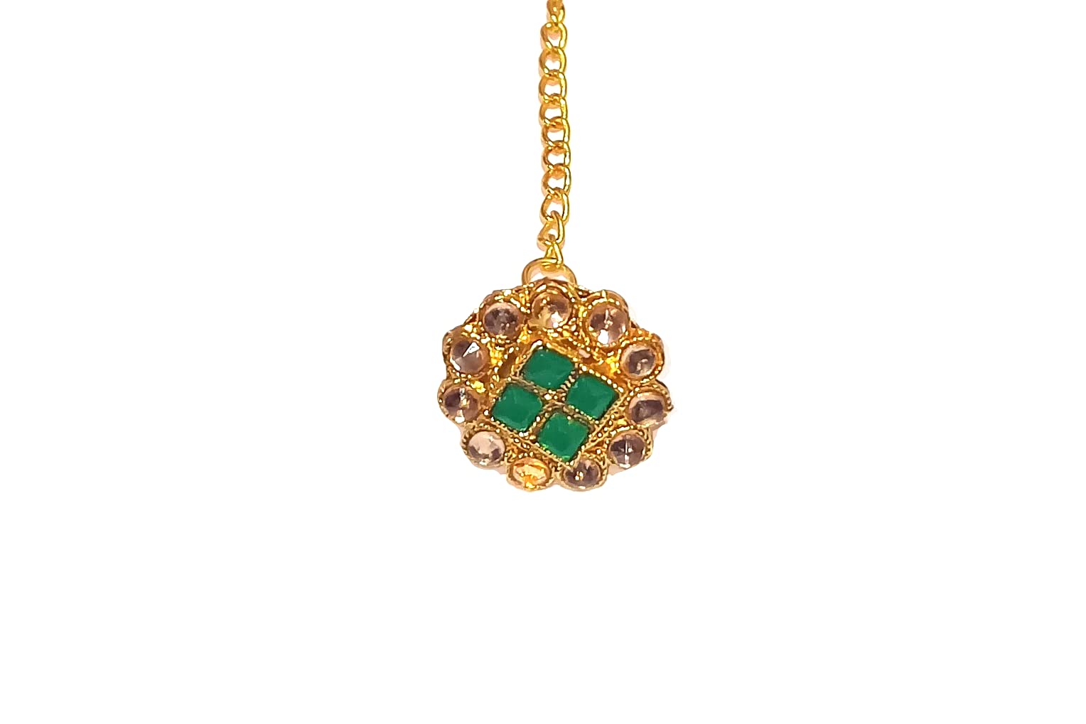 Designer Traditional Rajputi Rajasthani Borla Mang Tika/Bindi for Women & Girls by shrungarika(BN-94) (B09Y4N9G57) Amazon Price History, Amazon Price Tracker