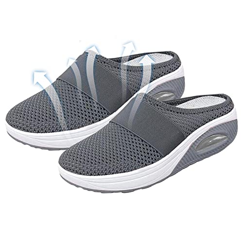 Sapatos ortopédicos para mulheres | Sapatos de caminhada sem cadarço com almofada de ar | Sapatilhas
