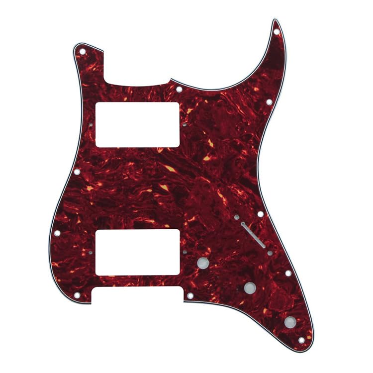 ROZILO11 Hole Guitar Strat Pickguard HH Humbucker for Fender Standard Stratocaster Modern Style Vintage Tortoise