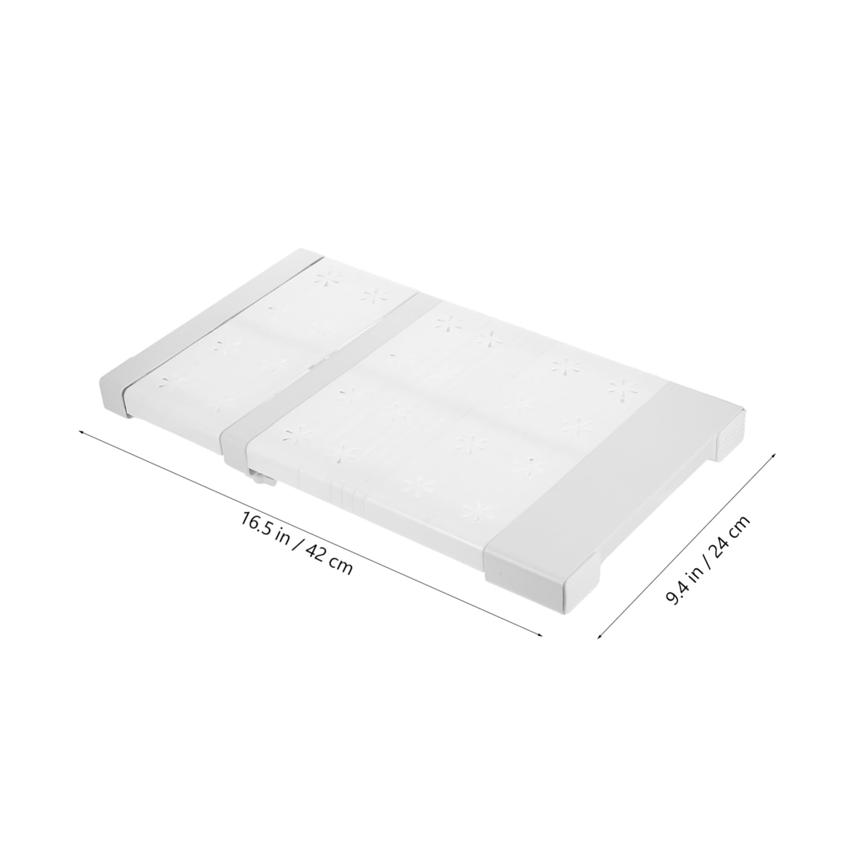 Garneck Closet Tension Shelf Wardrobe Expandable Shelf Tension Clothes Storage Rack