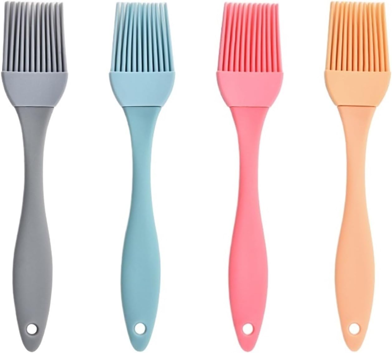 4Pcs Kitchen Brush Silicone Oil Barbecue Seasoning Sauce Cake Bread Butter Egg Heat Resistant Home Baking Cooking Tools