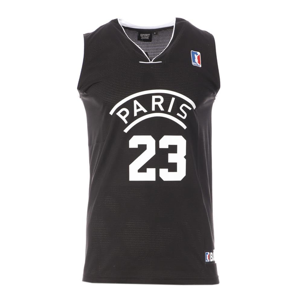 Sport zone Paris Paris 23 Men's Basketball Jersey Black, Black, XXL