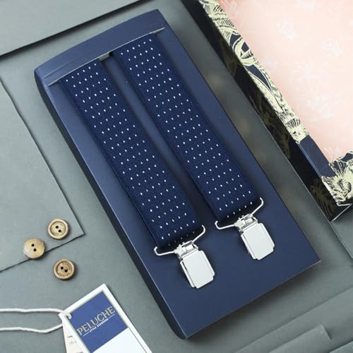 Image of Peluche Steaming Polka Dot Suspenders (3.5cm Strap Width Elastic)