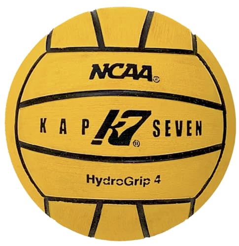 KAP K7 SEVEN KAP7 Size 4 HydroGrip Water Polo Ball (NCAA and NFHS Official), Yellow
