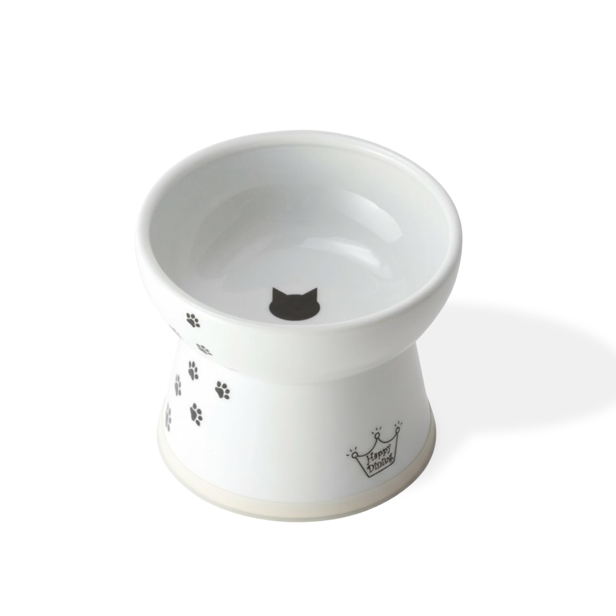 Necoichi Raised Cat Food Bowl Large, Cat