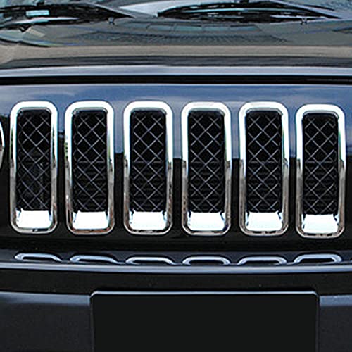 Image of 7PCS Front Grill Inserts Grille Cover Trim for Jeep Patriot 2011-2016 (Chrome)