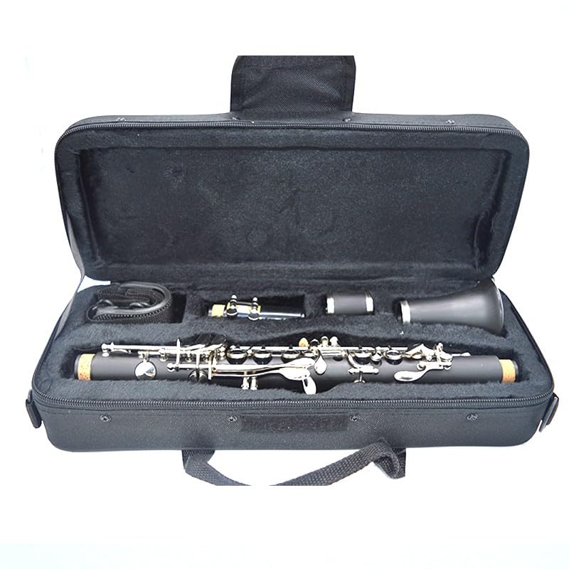 E-flat Bakelite body niklowany 17-klawiszowy instrument klarnetowy dla początkujących do zabawy