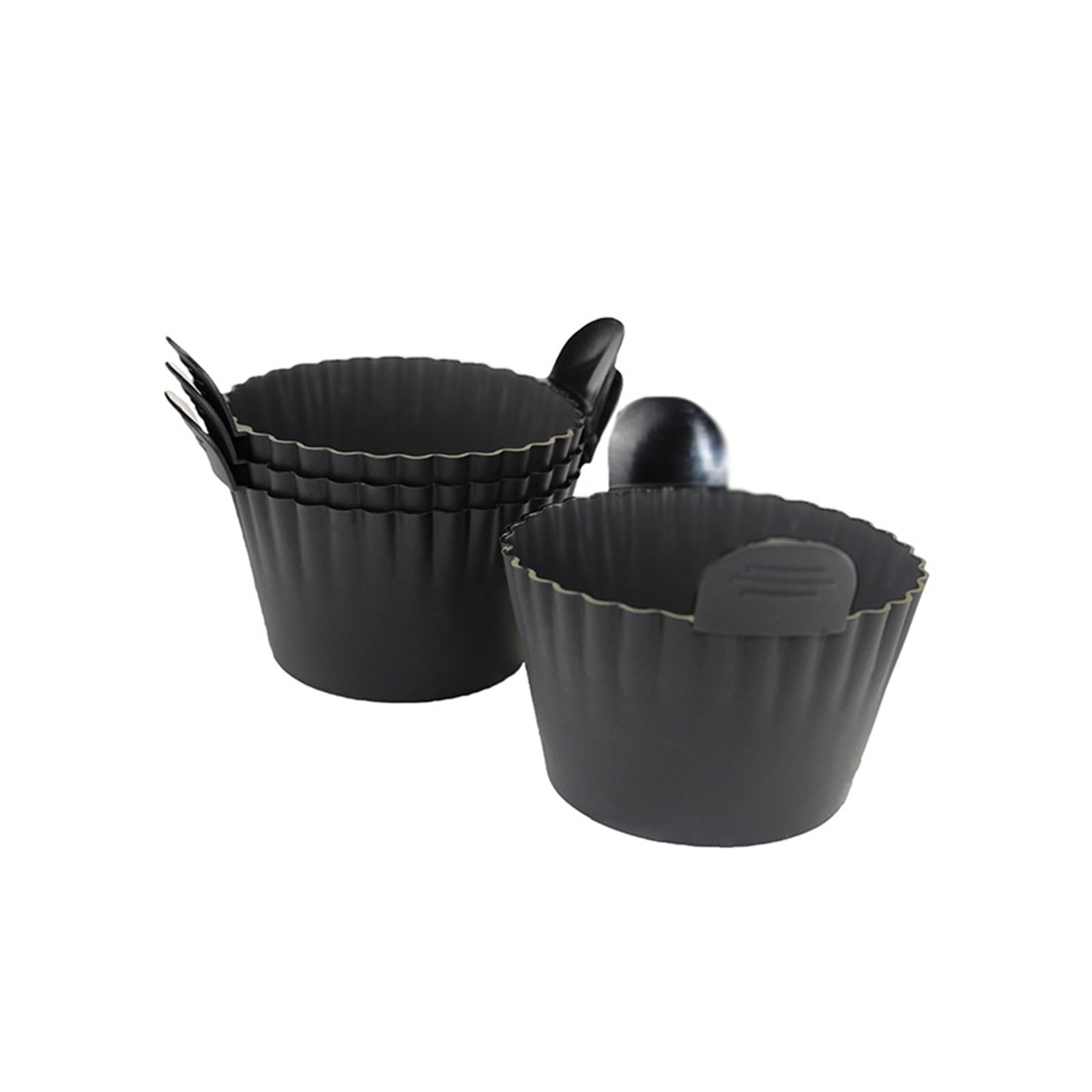 Moules à œufs en silicone anti-adhésifs pour panier de friteuse air chaud