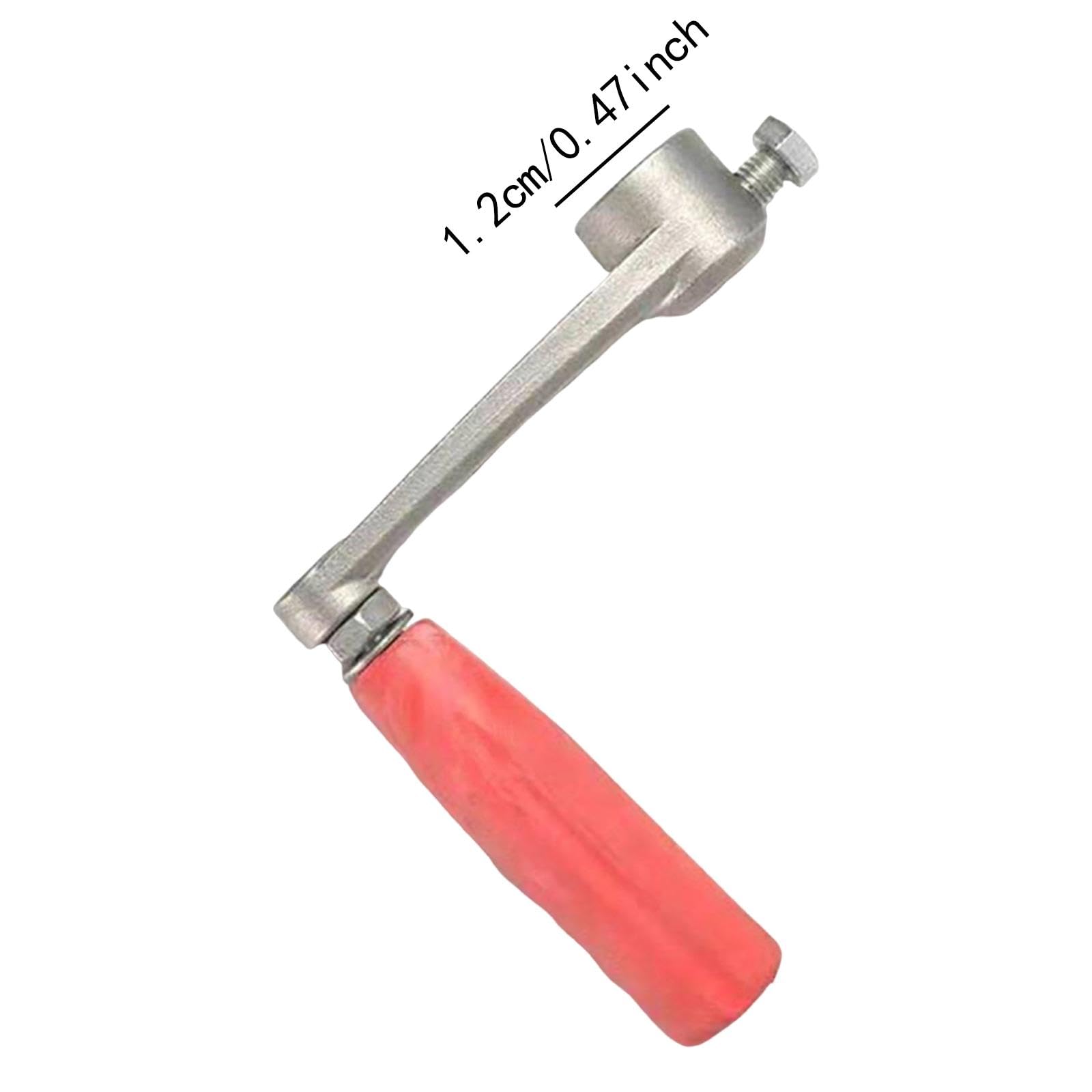 Ergonomischer Honigschleuder Griff Aus Aluminium mit Bequemer Handhabung Schnelle Installation Robustes Material für Und Honigernte, Lochdurchmesser 12