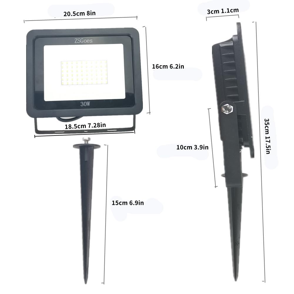 30W Watt LED Flood Light Outdoor Spotlight Cool
