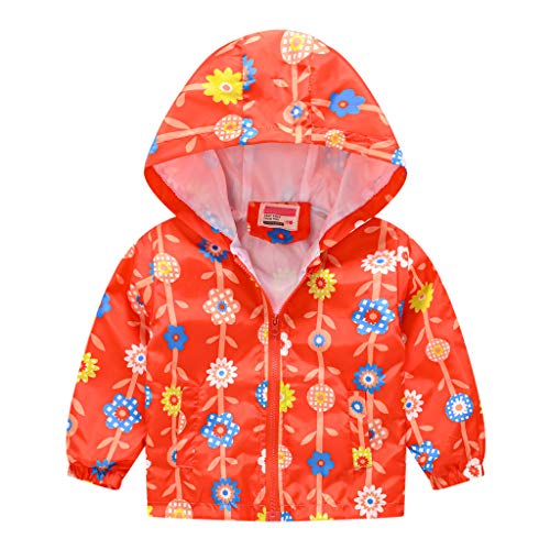 Boys Windbreaker Jacket Fashion Hoodies Outwear Coat Zipper Raincoat,Toddler Windbreaker Rain Jacket