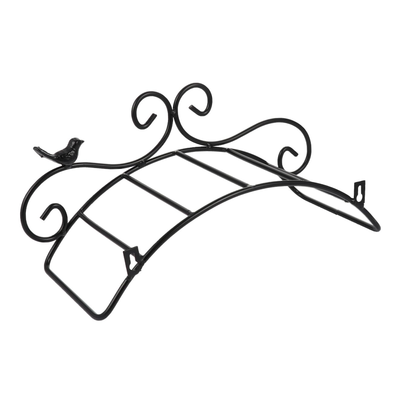 Artibetter Soporte Riego de Hierro Jardín Manguera de Estilo para Negro Antiguo, Organizador Resistente para Tubo y Almacenamiento Pared en Uso