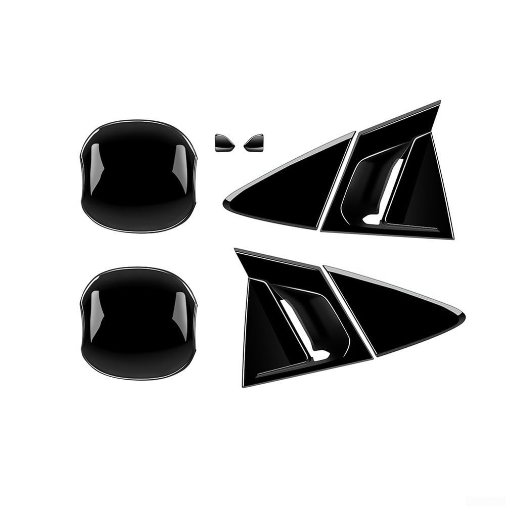 Garniture poignée de porte Prius 60 contre rayures ABS noir