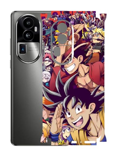 Image of AtOdds - Compatible for Oppo Reno 10 PRO Plus (5G) Mobile Back Skin Sticker - Lamination - Rear Screen Guard Protector Film Wrap (Coverage - Back+Camera+Sides) (Design - Anime 5)