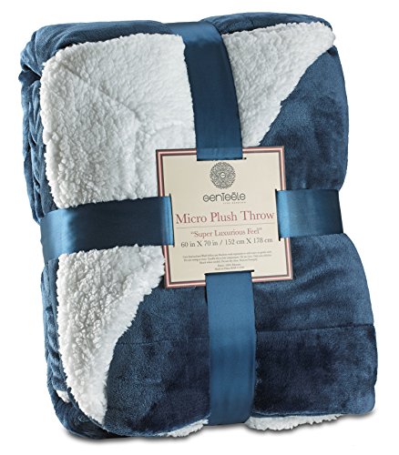 Genteele Sherpa Throw Blanket Super Soft Reversible Ultra Luxurious Plush Blanket
