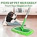4PCS Reusable Microfiber Mop Pads Compatible with Swiffer Sweeper, Washable Wet Mop Pad, Refill Pad for Wet Dual Purpose Mop for 10-12 Inch Cleaning Mops