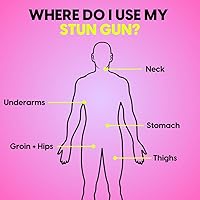 Vista 5 de BLINGSTING Pistola paralizante elegante de alto voltaje para mujer, defensa personal de grado profesional, interruptor de encendido/apagado seguro