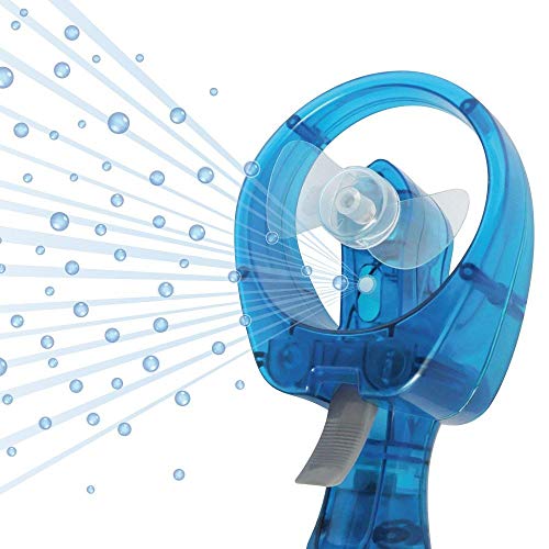 Out of the Blue 61/7034 - ventilator met spuitfles, ca. 29 cm, blauw, van kunststof, werkt op batterijen, in geschenkdoos - Image 4